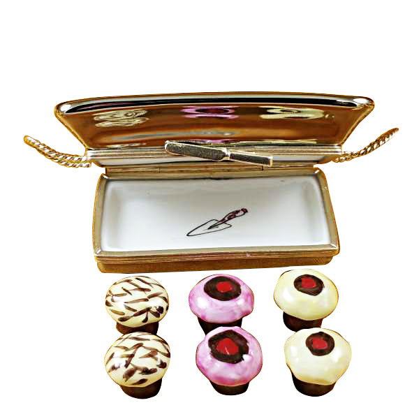 Load image into Gallery viewer, Rochard "Cupcake Tray" Limoges Box