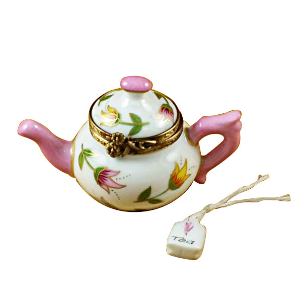 Load image into Gallery viewer, Rochard "Teapot Tulips" Limoges Box