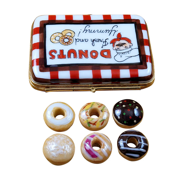 Load image into Gallery viewer, Rochard "Donut Box with Six Donuts" Limoges Box