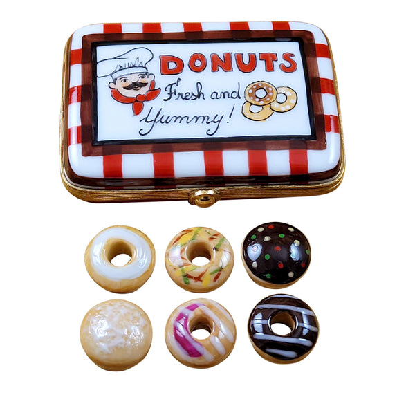 Load image into Gallery viewer, Rochard "Donut Box with Six Donuts" Limoges Box
