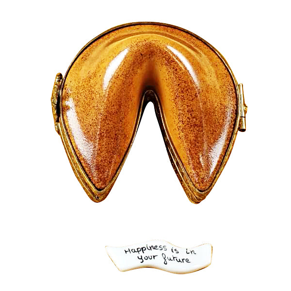 Load image into Gallery viewer, Rochard "Fortune Cookie with Removable Fortune" Limoges Box