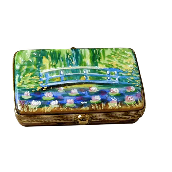 Load image into Gallery viewer, Rochard "Monet's Japanese Foot Bridge Paint Box" Limoges Box