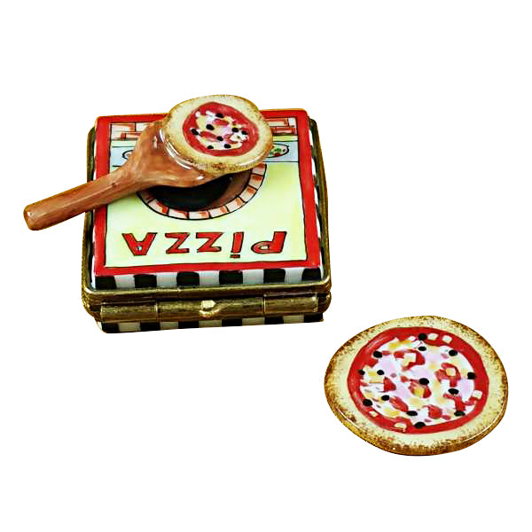 Load image into Gallery viewer, Rochard "Pizza box with Pizza" Limoges Box