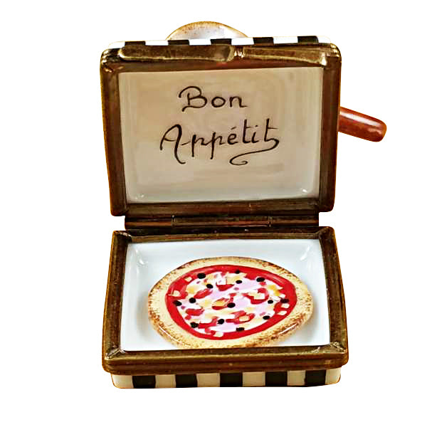 Load image into Gallery viewer, Rochard "Pizza box with Pizza" Limoges Box