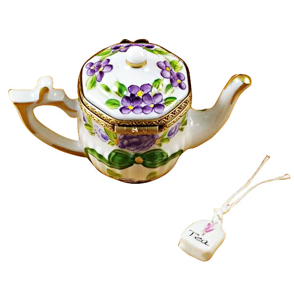 Load image into Gallery viewer, Rochard "Teapot - Butterfly" Limoges Box