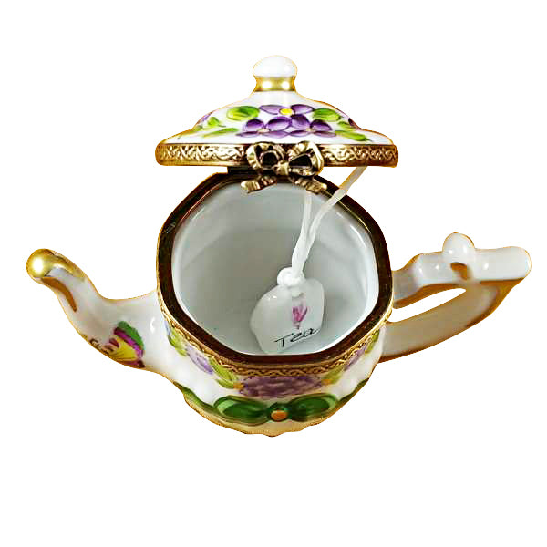 Load image into Gallery viewer, Rochard "Teapot - Butterfly" Limoges Box