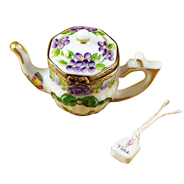 Load image into Gallery viewer, Rochard "Teapot - Butterfly" Limoges Box