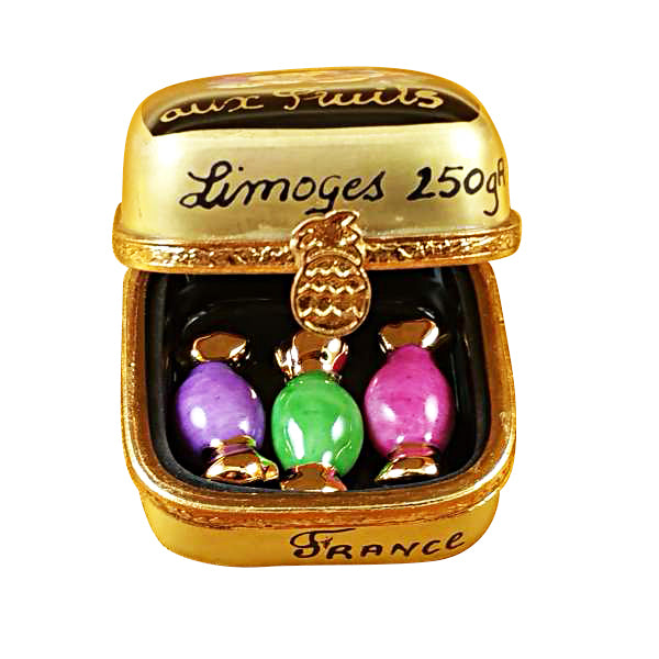 Load image into Gallery viewer, Rochard "Bonbon with Three Candies" Limoges Box