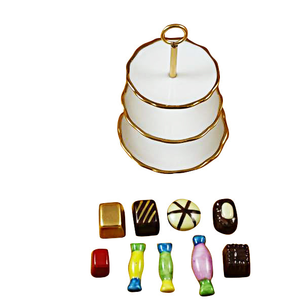 Load image into Gallery viewer, Rochard "Sweet Tray with Nine Removable Candies" Limoges Box