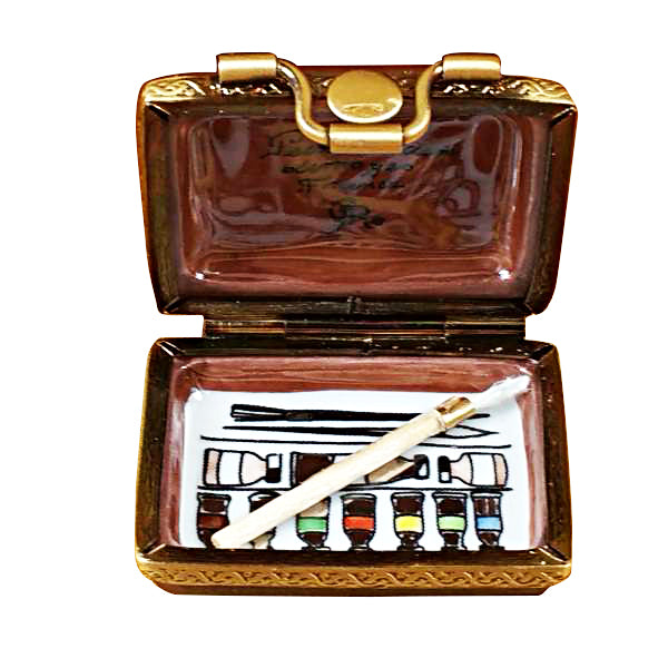 Load image into Gallery viewer, Rochard "Easel Renoir: A Girl with Watering Can" Limoges Box