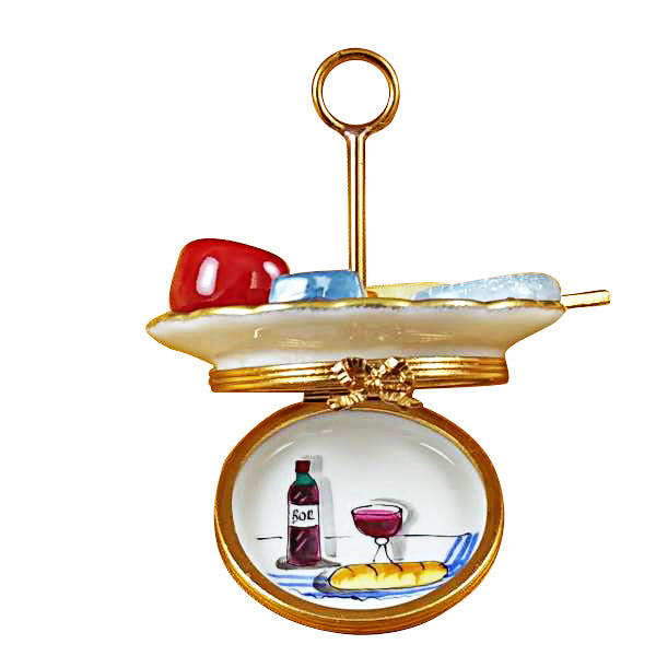 Load image into Gallery viewer, Rochard "Cheese Plate" Limoges Box