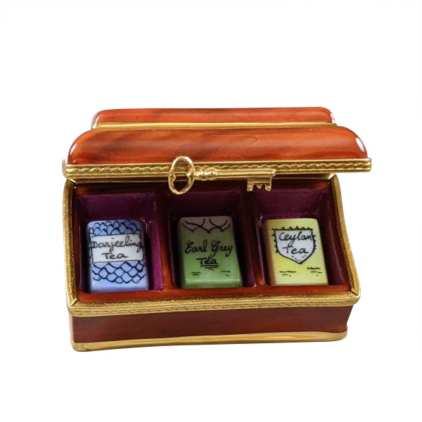 Load image into Gallery viewer, Rochard "Tea Box with 3 Removable Tea Bags" Limoges Box