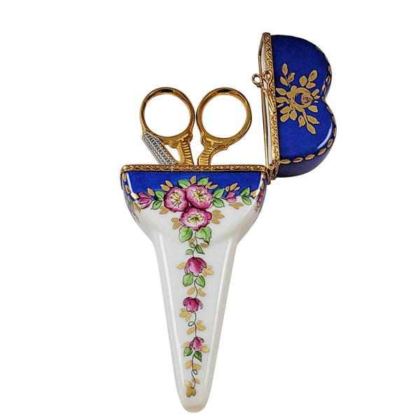 Load image into Gallery viewer, Rochard "Scissors Case with Scissors" Limoges Box