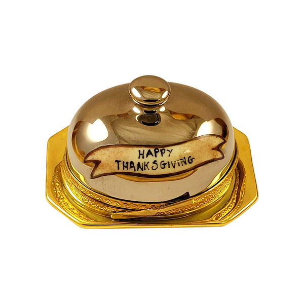 Load image into Gallery viewer, Rochard "Turkey Under Chrome - "Happy Thanksgiving"" Limoges Box