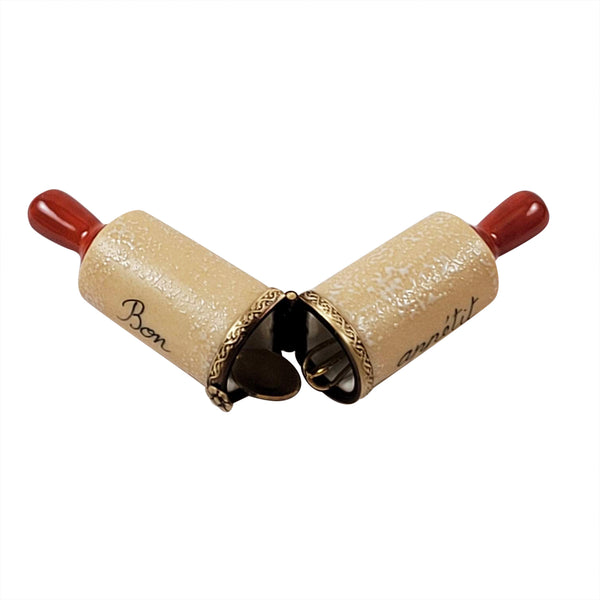 Load image into Gallery viewer, Rochard "Rolling Pin with Brass Whisk and Spoon" Limoges Box