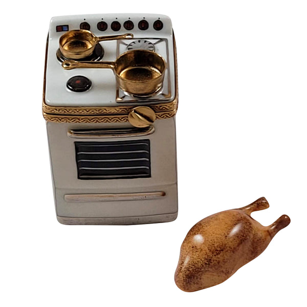 Load image into Gallery viewer, Rochard "Stove with Pans and Chicken" Limoges Box