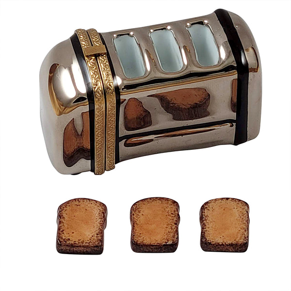 Load image into Gallery viewer, Rochard "Toaster with 3 Slices Of Removable Toast" Limoges Box