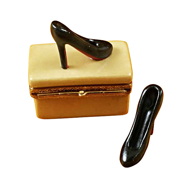 Load image into Gallery viewer, Rochard "Shoe Box with Stilettos" Limoges Box