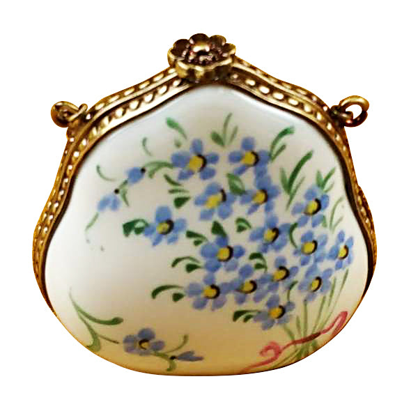 Load image into Gallery viewer, Rochard "Forget Me Not Handbag" Limoges Box