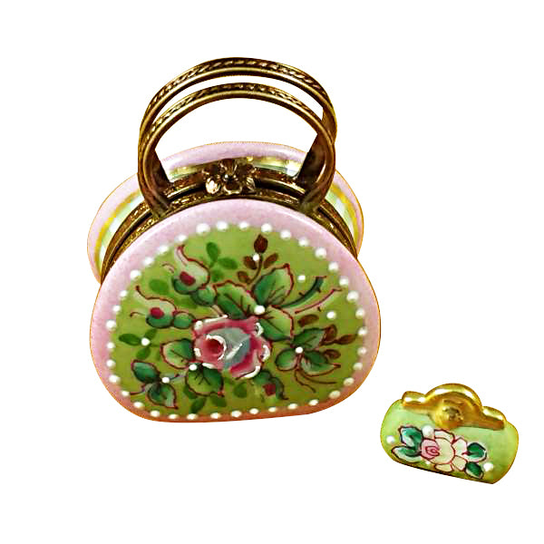 Load image into Gallery viewer, Rochard "Round Purse with Coin Wallet Victoria" Limoges Box