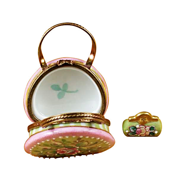 Load image into Gallery viewer, Rochard "Round Purse with Coin Wallet Victoria" Limoges Box