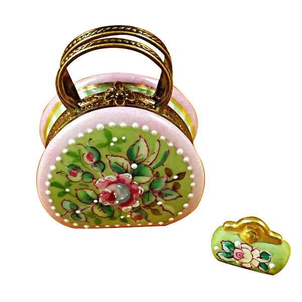 Load image into Gallery viewer, Rochard "Round Purse with Coin Wallet Victoria" Limoges Box