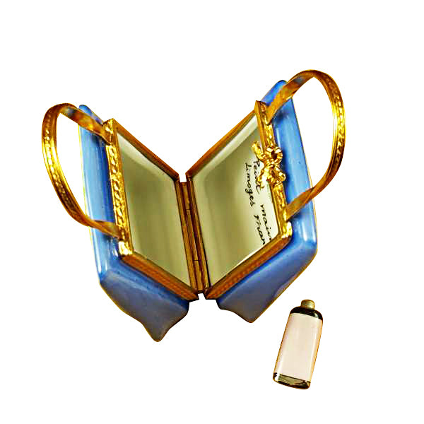 Load image into Gallery viewer, Rochard "Monet Bag with Bridge and Water Lily with Removable Paint Tube" Limoges Box