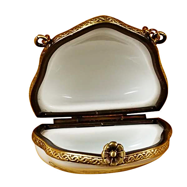 Load image into Gallery viewer, Rochard "Lily of the Valley Purse with Ladybugs" Limoges Box