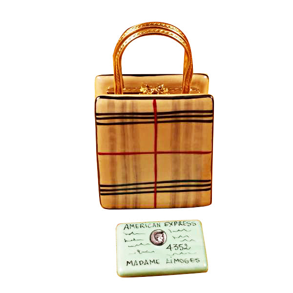 Load image into Gallery viewer, Rochard "Designer Shopping Bag with Credit Card" Limoges Box