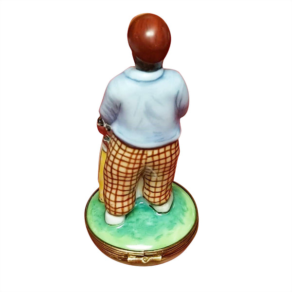 Load image into Gallery viewer, Golfer with Clubs Limoges Box