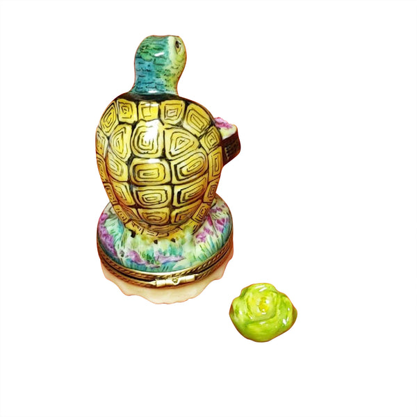 Load image into Gallery viewer, Mrs. Turtle Shopping with Basket Limoges Box
