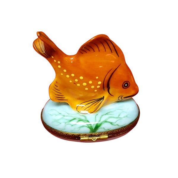 Load image into Gallery viewer, Orange Fish Limoges Box