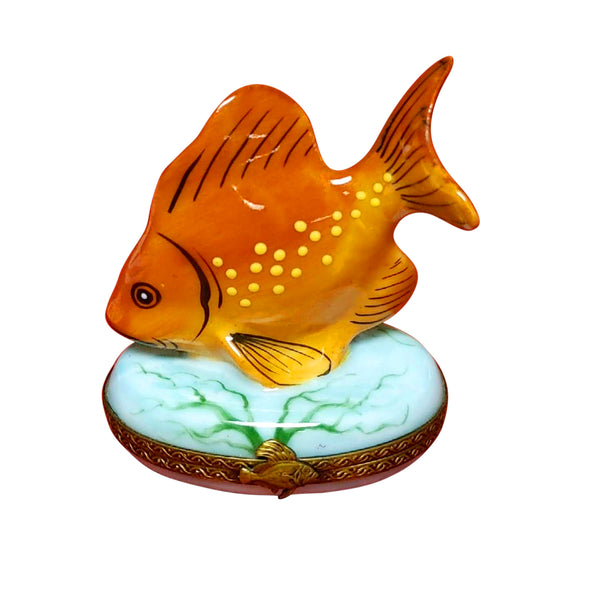 Load image into Gallery viewer, Orange Fish Limoges Box