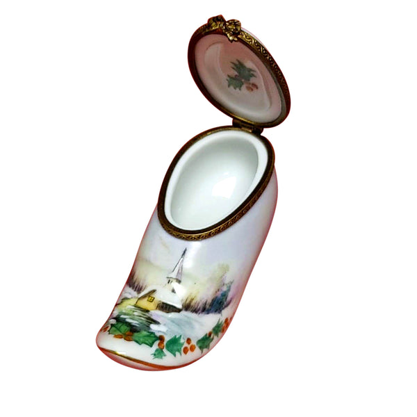 Load image into Gallery viewer, Dutch Clog - with Church Limoges Box