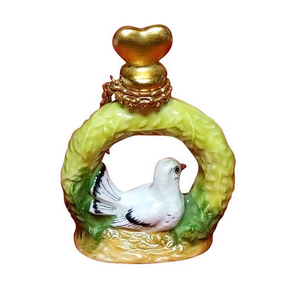 Load image into Gallery viewer, Dove In Wreath Perfume Bottle Limoges Box