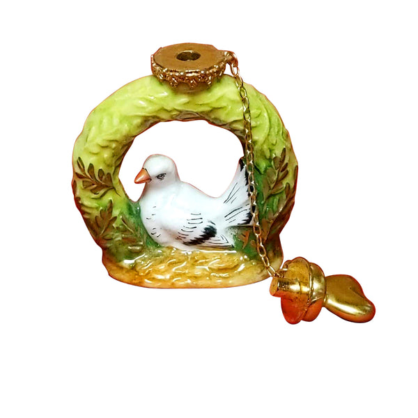 Load image into Gallery viewer, Dove In Wreath Perfume Bottle Limoges Box