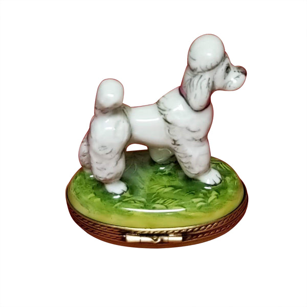 Load image into Gallery viewer, White Poodle Limoges Box