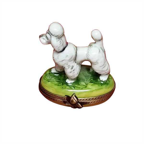 Load image into Gallery viewer, White Poodle Limoges Box