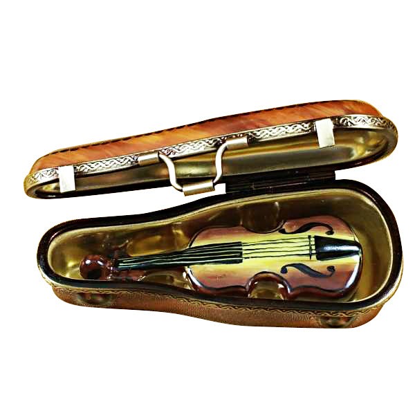 Load image into Gallery viewer, Rochard "Maplewood Violin Case with Violin" Limoges Box