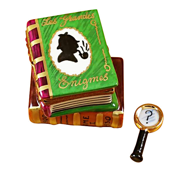 Load image into Gallery viewer, Rochard "Sherlock Holmes Book" Limoges Box