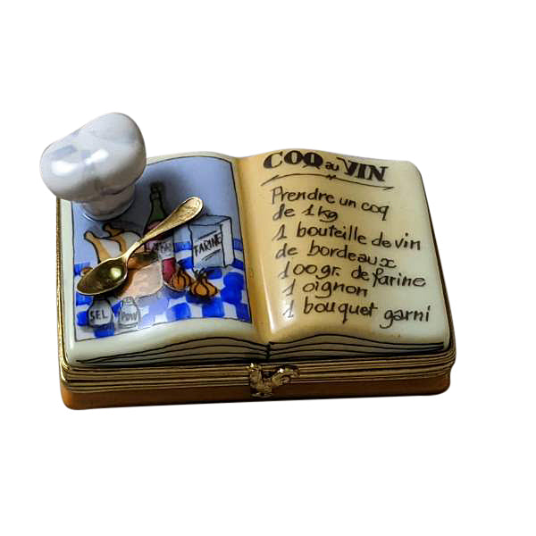 Load image into Gallery viewer, Rochard "Cookbook with Chef Hat" Limoges Box