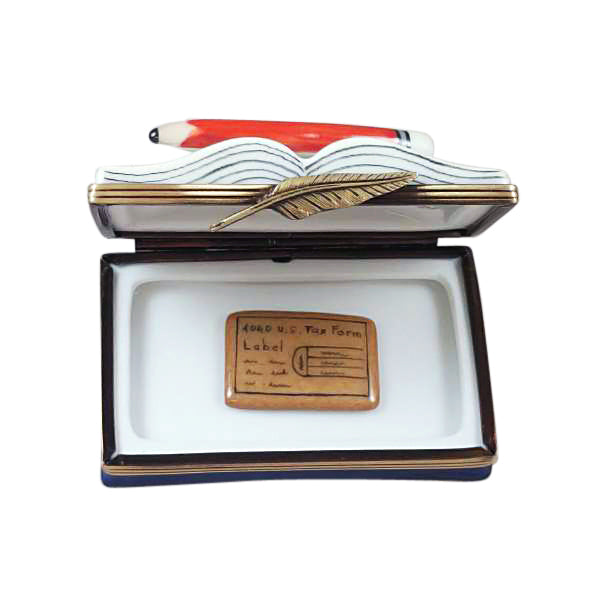 Load image into Gallery viewer, Rochard "CPA Book" Limoges Box