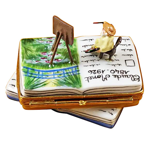 Load image into Gallery viewer, Rochard "Book Monet - Water Lilies" Limoges Box