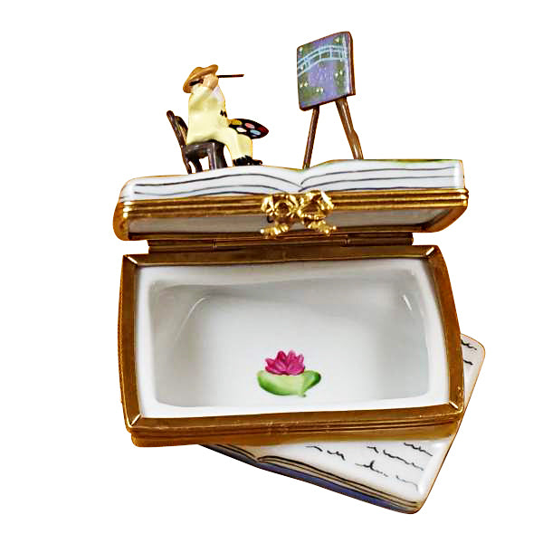 Load image into Gallery viewer, Rochard "Book Monet - Water Lilies" Limoges Box