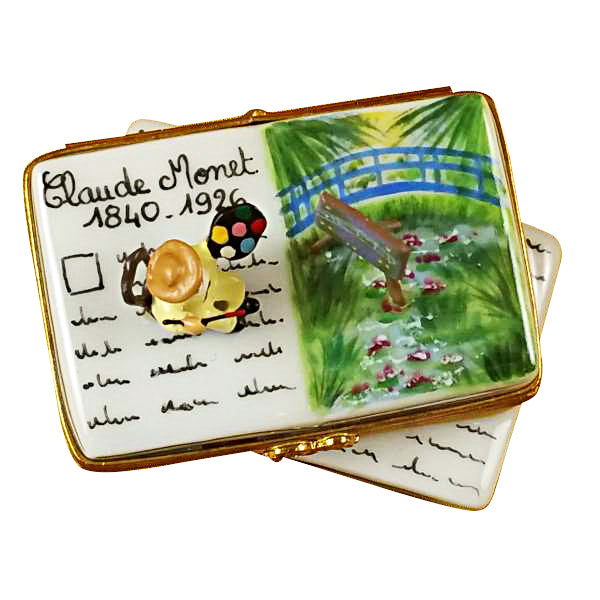 Load image into Gallery viewer, Rochard "Book Monet - Water Lilies" Limoges Box