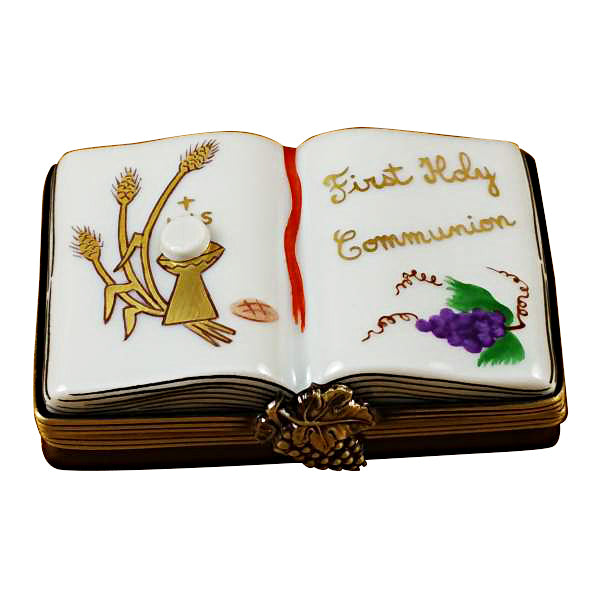 Load image into Gallery viewer, Rochard "First Holy Communion Book" Limoges Box