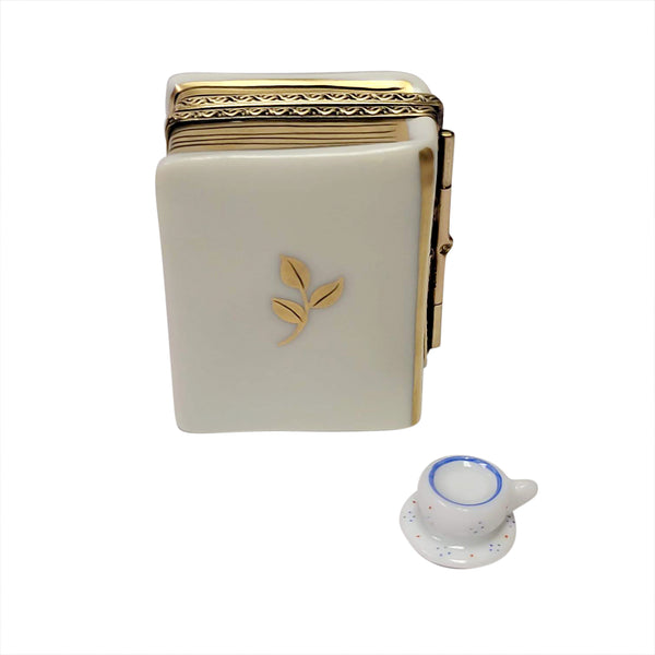 Load image into Gallery viewer, Rochard "Alice In Wonderland Book with Tea Cup" Limoges Box