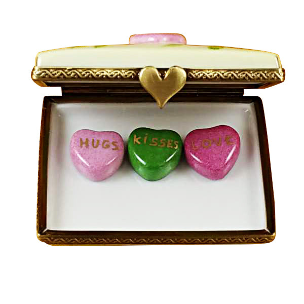 Load image into Gallery viewer, Rochard "Envelope - "For You" with Three Hearts" Limoges Box