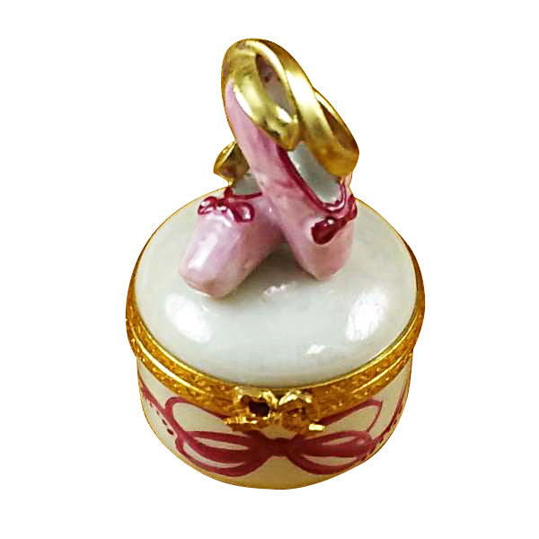 Load image into Gallery viewer, Rochard "Ballet Shoes on Round" Limoges Box