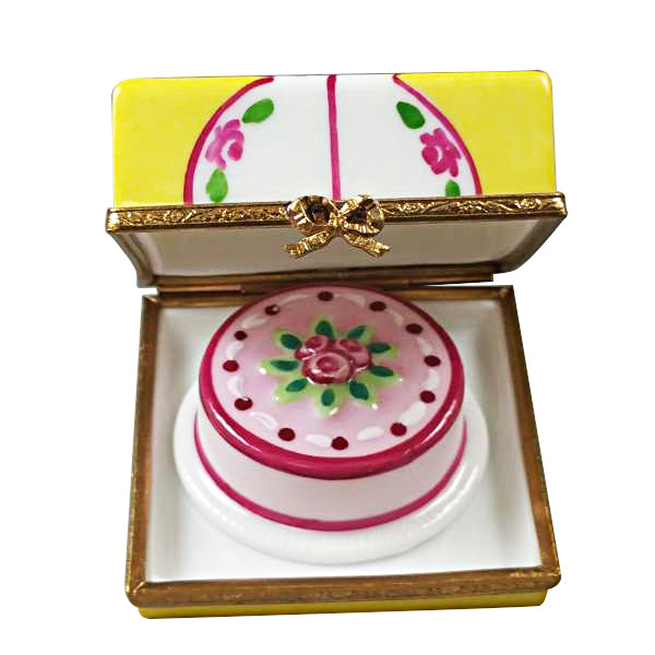 Load image into Gallery viewer, Rochard "Cake Box with Cake" Limoges Box